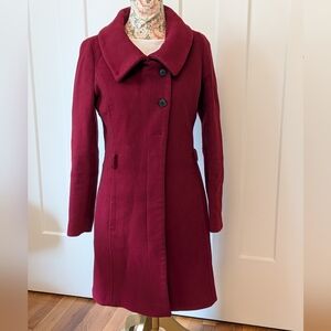Soia & Kyo Women's Burgundy Pea Coat